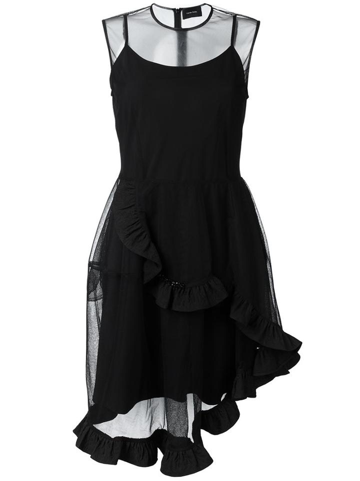 Simone Rocha Asymmetric Beaded Full Dress
