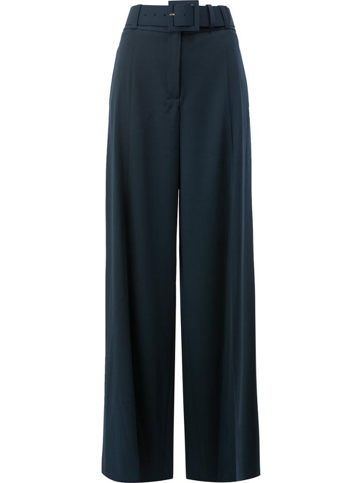 Oscar De La Renta High-waisted Trousers - Blue