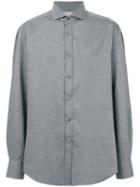 Brunello Cucinelli - Plain Shirt - Men - Cotton - Xxl, Grey, Cotton