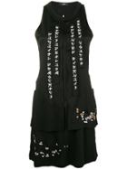 Diesel Double-layer Embroidered Dress - Black