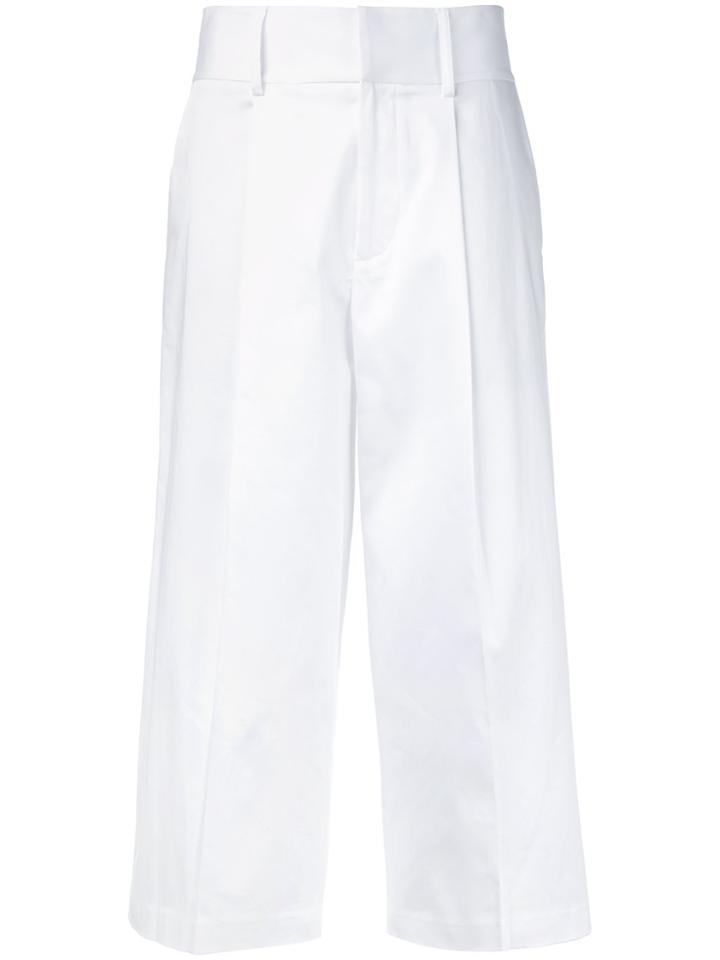 Alice+olivia Santana Cropped Trousers - White