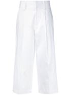 Alice+olivia Santana Cropped Trousers - White