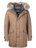 Herno Fur Trimmed Parka - Brown