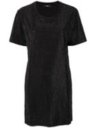 Diesel Crystal-embellished T-shirt Dress - Black