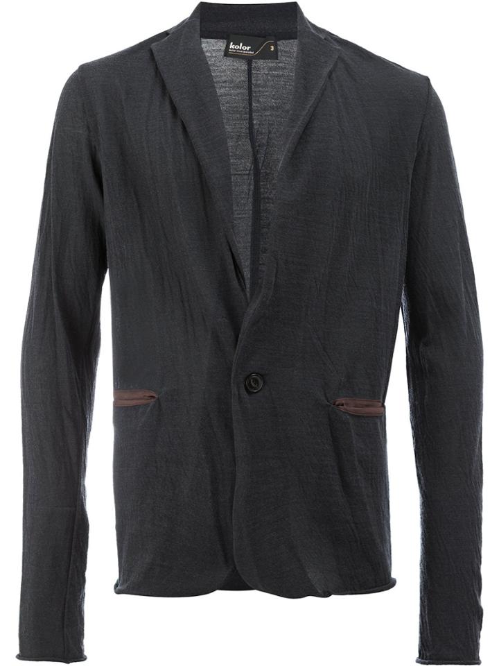 Kolor Contrast Pocket Detail Blazer - Blue