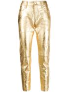 Golden Goose Embroidered Detail Cropped Trousers