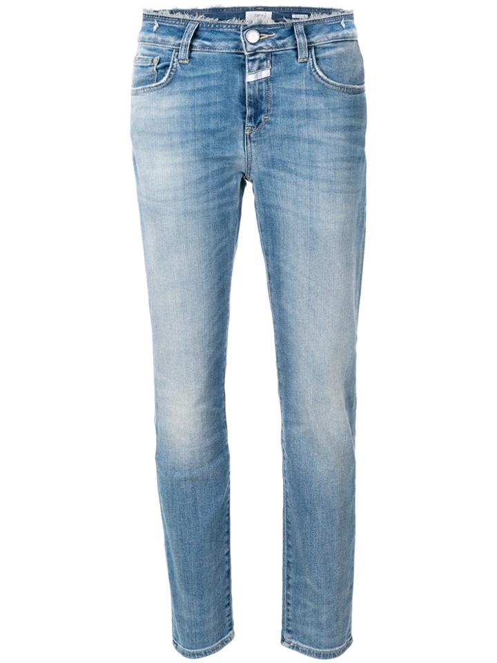 Closed Frayed Cotton Jeans - Blue