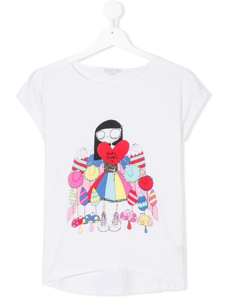 Little Marc Jacobs Illustrated T-shirt - White