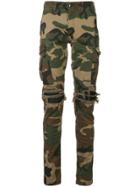 Amiri Camouflage Print Trousers - Brown