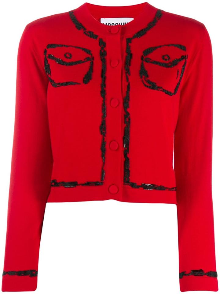 Moschino Bead Embroidered Cardigan