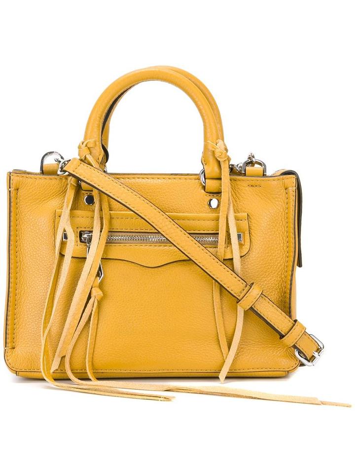 Rebecca Minkoff Detachable Strap Medium Tote, Women's, Yellow/orange, Leather