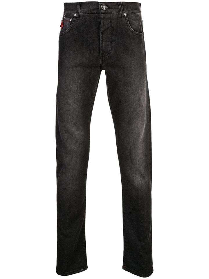 Isaia Straight-leg Jeans - Black