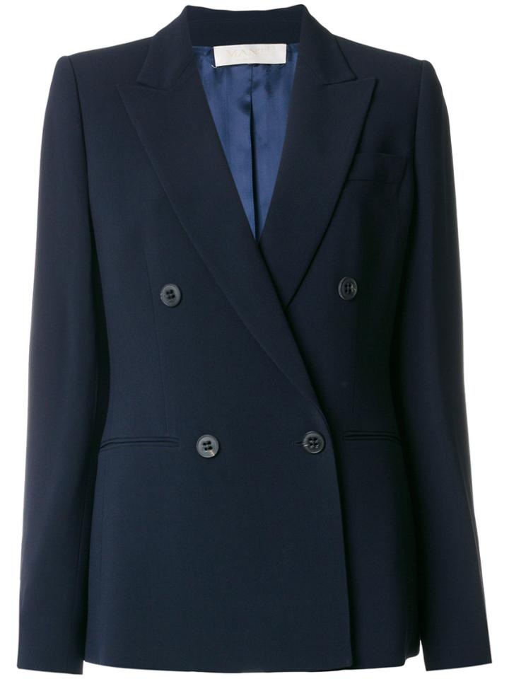 Mantu Double Breasted Blazer - Blue