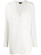 Theory Open Front Cashmere Cardigan - Neutrals