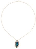 Monan Aquamarine And Diamond Pendant Necklace