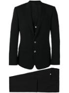 Dolce & Gabbana Three-piece Formal Suit, Men's, Size: 50, Black, Spandex/elastane/virgin Wool/viscose/cupro