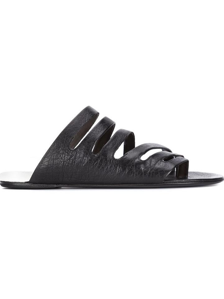 Marsèll Strappy Sandals, Women's, Size: 36, Black, Buffalo Leather/leather