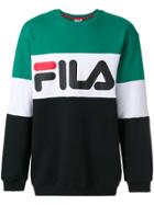 Fila Logo Colour Block Sweatshirt - Green