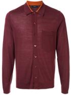 Joseph Knitted Polo Shirt - Red