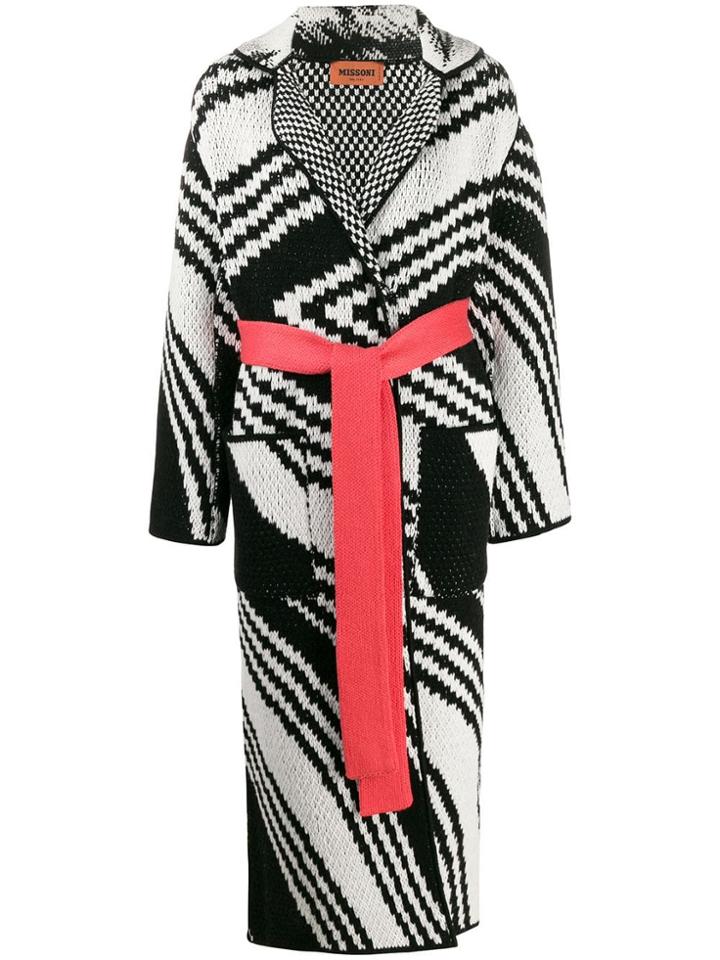 Missoni Intarsia Cardi-coat - Black