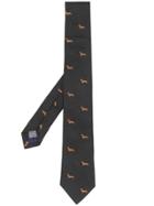 Paul Smith Dog Pattern Tie - Black