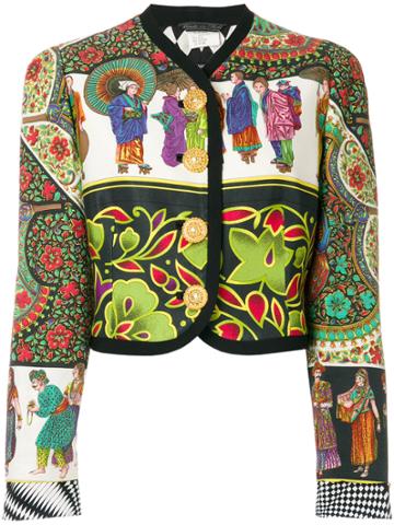 Versace Vintage Asian Printed Jacket - Multicolour
