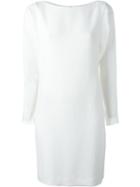 Polo Ralph Lauren Longsleeved Dress, Women's, Size: 8, Nude/neutrals, Silk/polyester