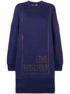 Love Moschino Long Sweater Dress - Blue