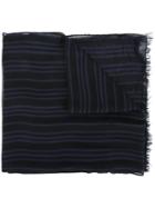 John Varvatos Striped Scarf - Black