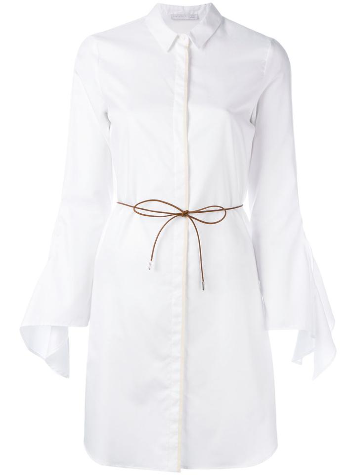 Fabiana Filippi - Long Shirt - Women - Cotton/polyamide/spandex/elastane - 44, Women's, White, Cotton/polyamide/spandex/elastane