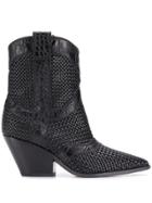 Casadei Woven Boots - Black