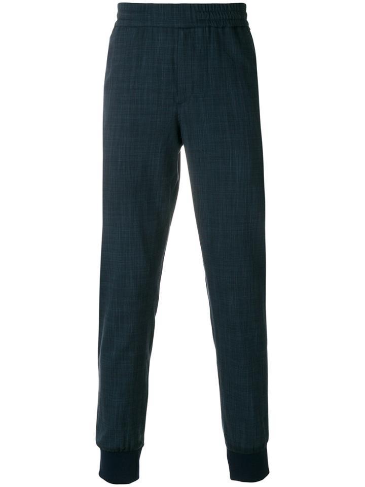 Ps By Paul Smith Patterned Track Chinos - Blue
