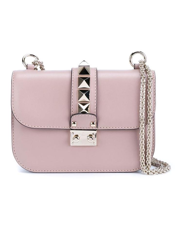 Valentino Garavani Small Leather Rockstud Shoulder Bag