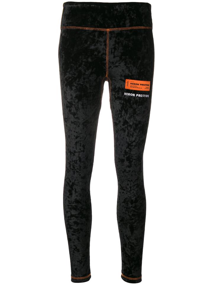 Heron Preston Logo Patch Leggings - Black