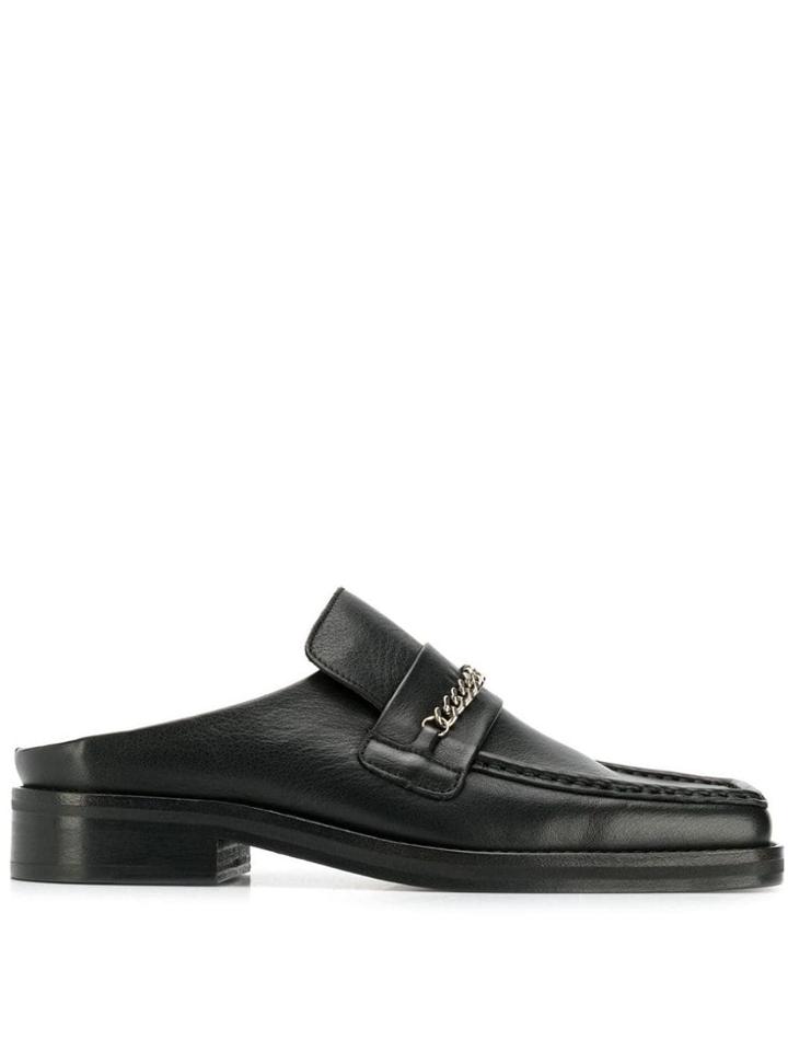 Martine Rose Open Back Loafers - Black
