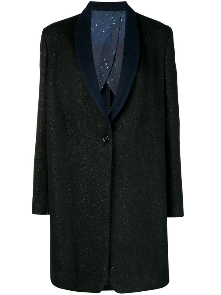 Golden Goose Deluxe Brand Cosmic Glitter Oversized Coat - Black