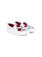 Quis Quis Teen Poppy Laceless Sneakers - White
