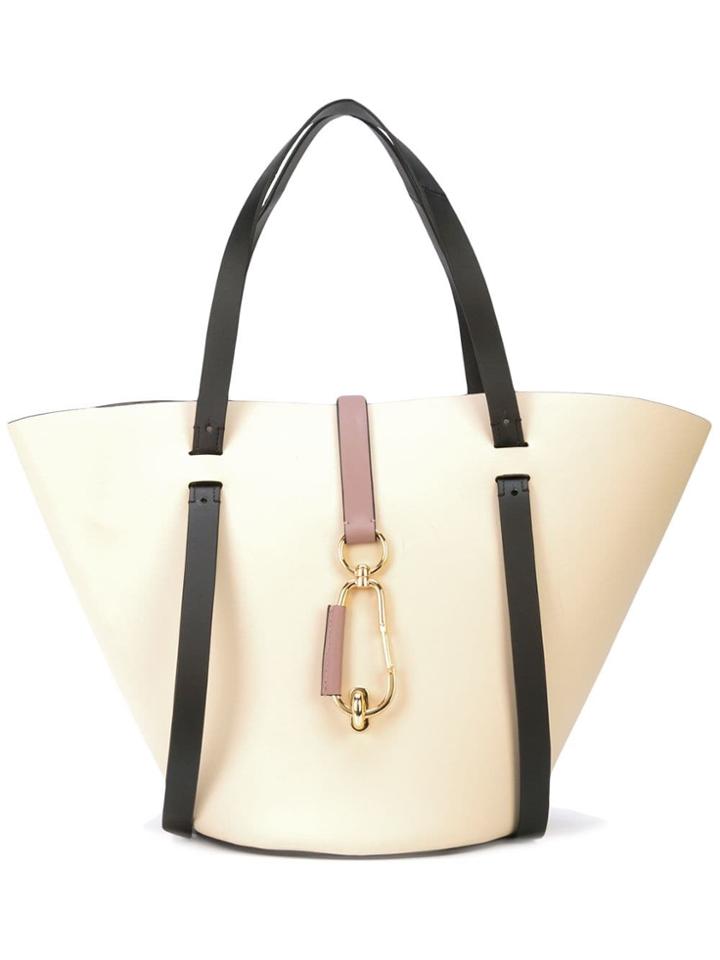 Zac Zac Posen Belay Large Colourblock Tote - White