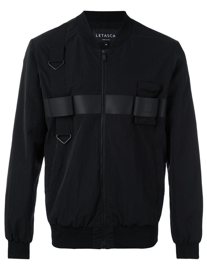 Letasca - Classic Bomber Jacket - Men - Cotton - M, Black, Cotton