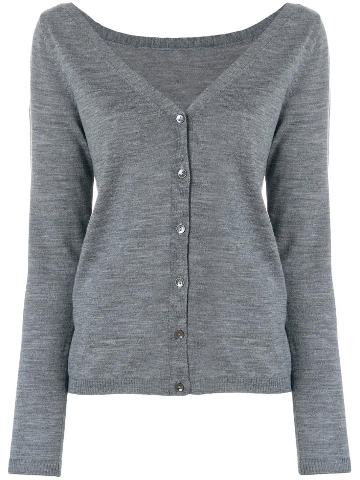 P.a.r.o.s.h. V-neck Cardigan - Grey