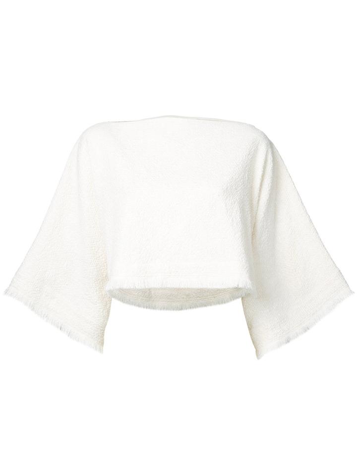 Nehera Jaja Poncho Top, Women's, Size: 36, White, Cotton/polyamide/spandex/elastane