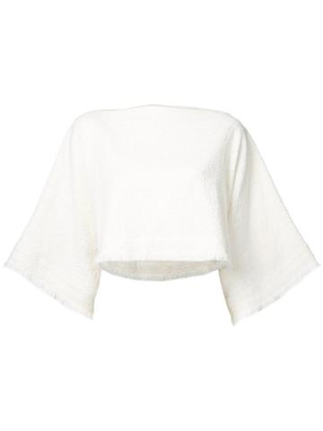 Nehera Jaja Poncho Top, Women's, Size: 36, White, Cotton/polyamide/spandex/elastane