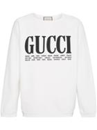 Gucci World Cities Print Cotton Sweatshirt - White