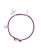 Marc Jacobs Friendship Bracelet, Women's, Pink/purple, Cotton/metal Other