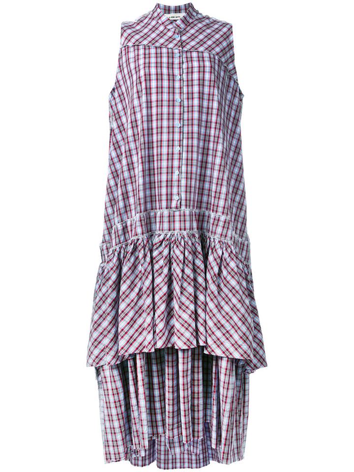 Plaid Dress - Women - Cotton - 40, Blue, Cotton, Circus Hotel