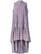 Plaid Dress - Women - Cotton - 40, Blue, Cotton, Circus Hotel