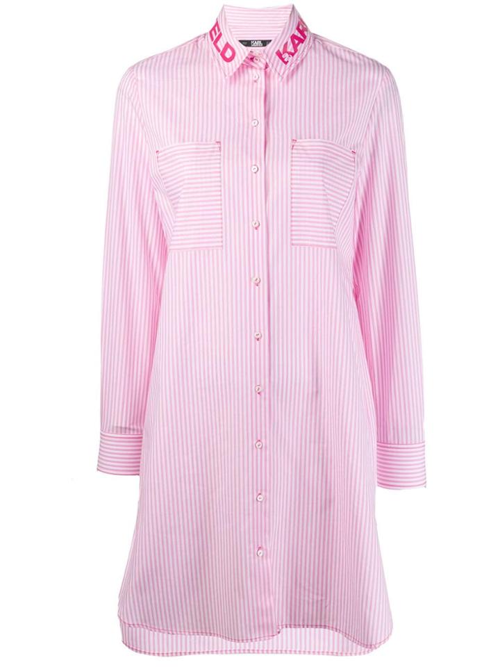 Karl Lagerfeld Karlifornia Striped Top - Pink