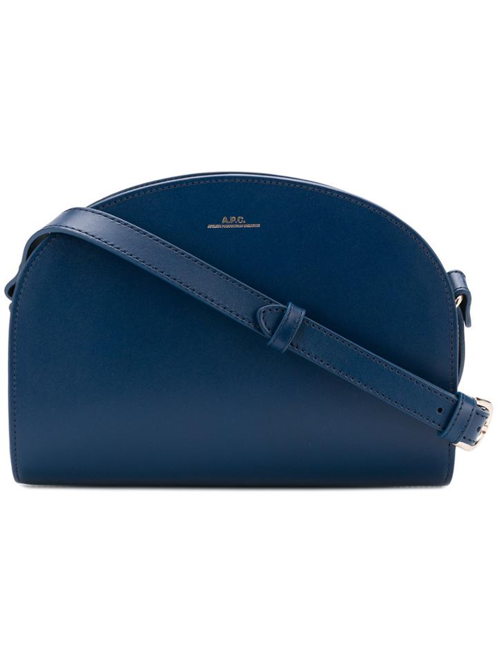 A.p.c. Demi-lune Cross-body Bag - Blue