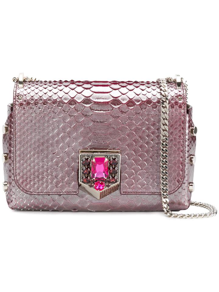 Jimmy Choo Lockett Petite Cross Body Bag - Pink & Purple
