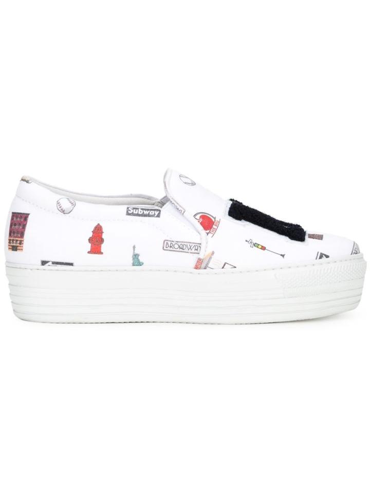 Joshua Sanders Printed Platform Sneakers
